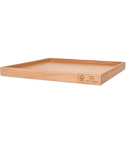 Amazon｜木製 トレイ トレー お盆 約37×20cm Na ナチュラル JA22-15